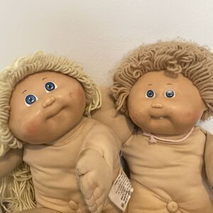 Lot Of 2 Cabbage Patch Dolls For Parts Or Repair 1985 Factory CPK